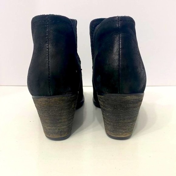 Steve Madden Adelphie Womens Ankle Boots size 6.5M Black Distressed Leather - Picture 5 of 10